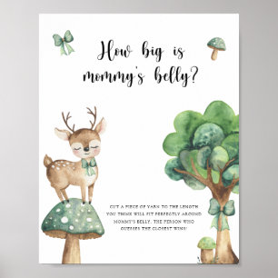 Hirsch - Wie groß ist Mamas Bauch Spielposter Poster
