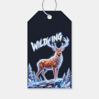 Hirsch Winter Wonderland Weihnachten Geschenkanhänger