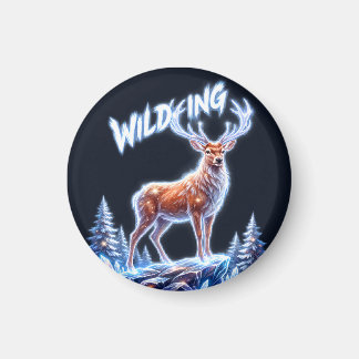 Hirsch Winter Wonderland Weihnachten Magnet