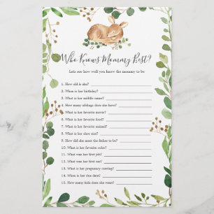 Hirschbaby-Dusche, die Mama am besten kennt