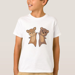 Hirschbärenvieh Niedliche Tiere für Kinder T-Shirt
