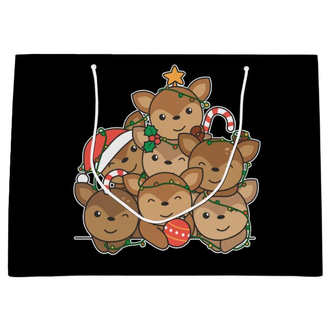 Hirschbaum Funny Animal Christmas Large G Große Geschenktüte (Vorderseite)