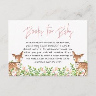 Hirschbücher für Baby, Oh Deer Baby Dusche Begleitkarte