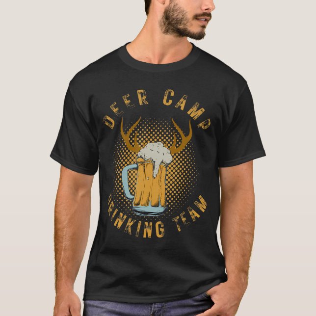 Hirschcampingtränke - Gewitterjagd T-Shirt (Vorderseite)