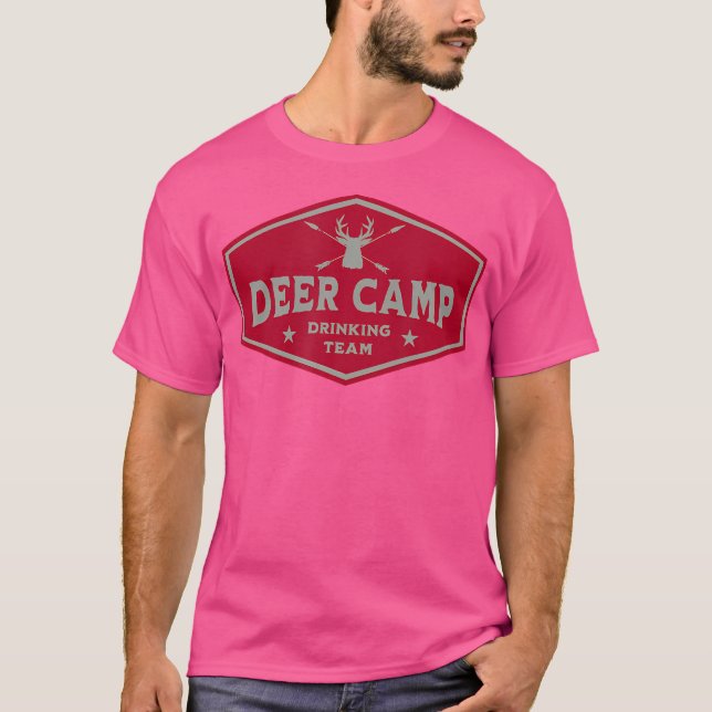 Hirschcampingtränke - Gewitterjagd T-Shirt (Vorderseite)