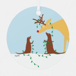 Hirschdekoration Ornament Aus Metall