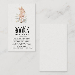 Hirschduschbücher für die Babyverpackungskarte Begleitkarte