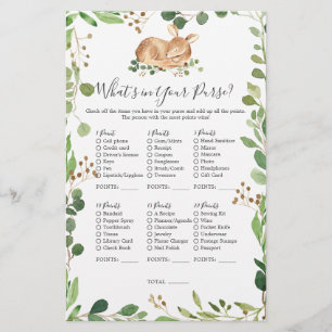 Hirschdusche, was in Ihrer Tasche ist