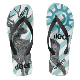 Hirsche Andrew (irgendein Name) Sun & Stripe Muste Flip Flops