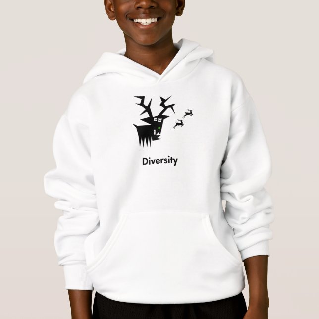 Hirsche Diversity Hoodie (Vorderseite)