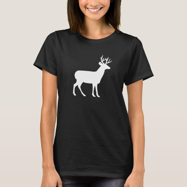 Hirsche Doe Tierzoo Mammal Niedlich T-Shirt (Vorderseite)