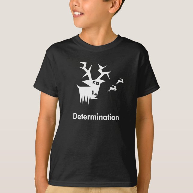 Hirsche Entschlossenheit T-Shirt (Vorderseite)