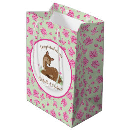 Hirsche Fawn Baby Shower Woodland Animals Mittlere Geschenktüte