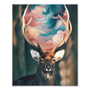 Hirsche Fotodruck