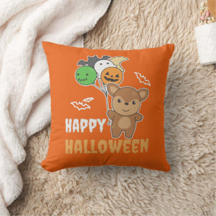 Hirsche Halloween Balloons Kinder Niedliche Tiere Kissen