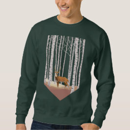 Hirsche im Birkenwald Sweatshirt