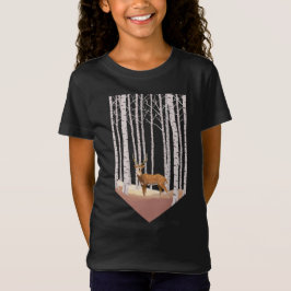 Hirsche im Birkenwald T-Shirt