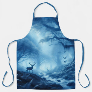 Hirsche im Dunklen Wald der blauen Haze Schürze