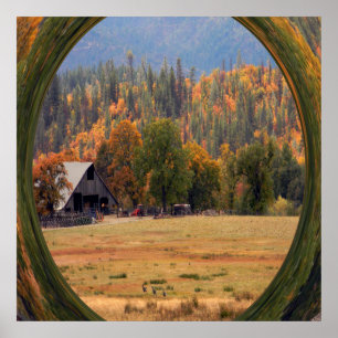 Hirsche im Herbst.... Poster