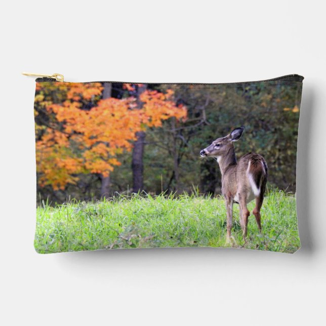 Hirsche im Herbst Zubehörtasche (Vorderseite)