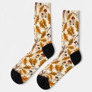Hirsche im Herbstwald Socken