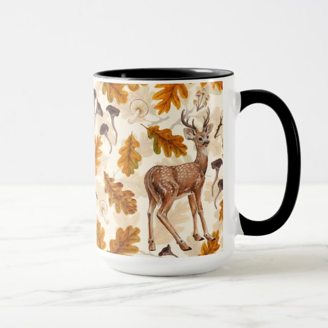 Hirsche im Herbstwald Tasse (Rechts)