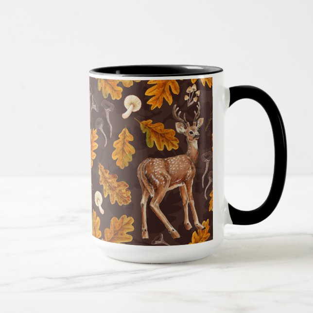 Hirsche im Herbstwald Tasse (Rechts)