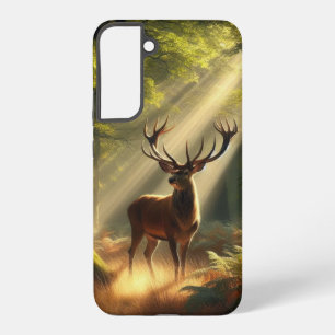 Hirsche im morgendlichen Wald Samsung Galaxy Hülle
