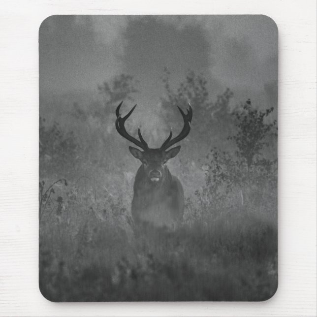 Hirsche im Nebel Mousepad (Vorne)