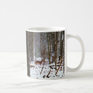 Hirsche im Schnee fallen Tasse