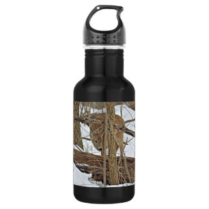 Hirsche im Schnee Trinkflasche