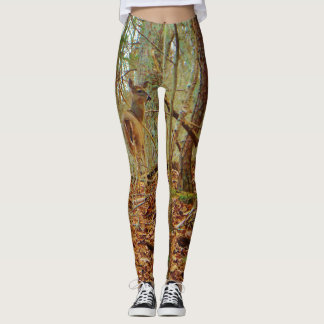 Hirsche im Wald. Camouflage Camouflage Stretchhose Leggings