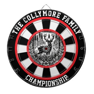 Hirsche im Wald Dartscheibe