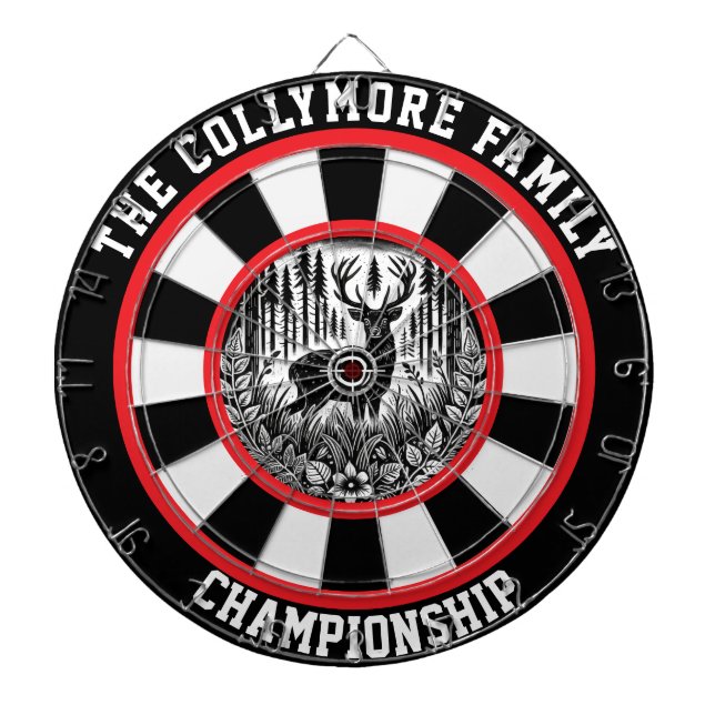 Hirsche im Wald Dartscheibe (vorne)