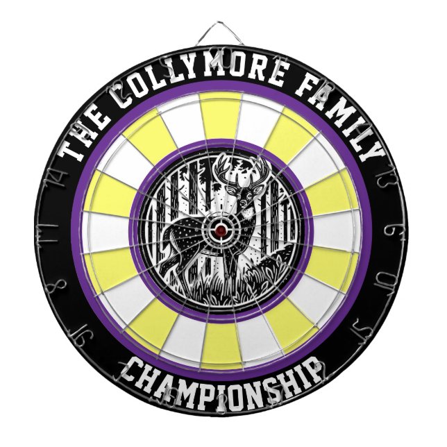 Hirsche im Wald Dartscheibe (vorne)