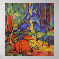 Hirsche im Wald Franz Marc