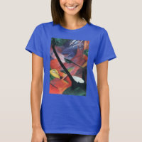 Hirsche im Wald II von Franz Marc; Reh im Walde