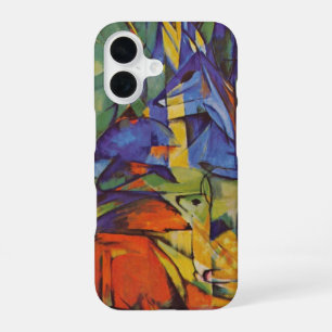 Hirsche im Wald II von Franz Marc, Vintage Kunst iPhone 16 Hülle