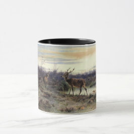 Hirsche im Wald in Fontainebleau (Rosa Bonheur) Tasse