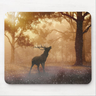 Hirsche im Wald Mousepad