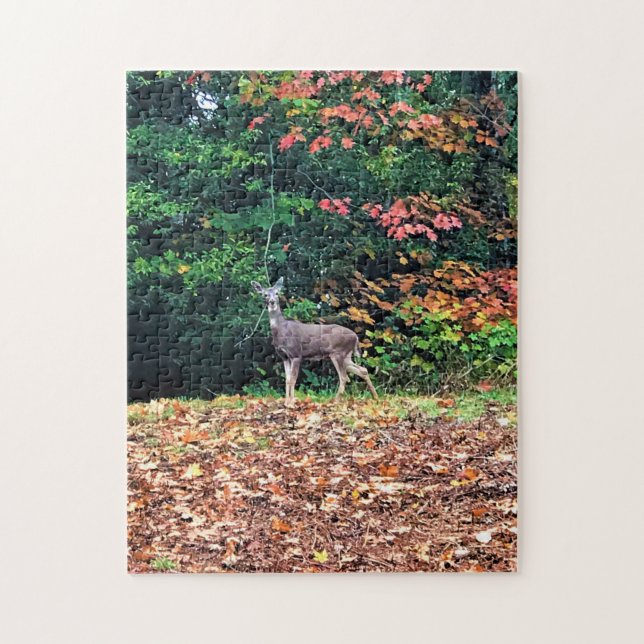 Hirsche im Wald, Oregon Puzzle (Vertikal)