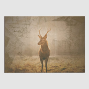 Hirsche im Wald Seidenpapier