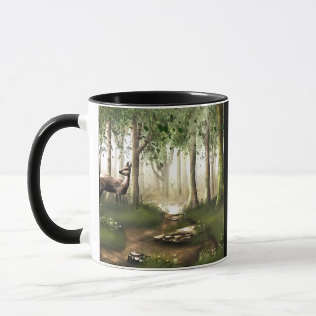 Hirsche im Wald Tasse (Links)