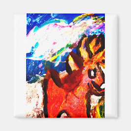 Hirsche im Winter Magnet