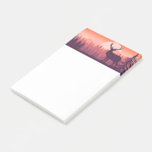 Hirsche in der Wildnis Post-it Klebezettel