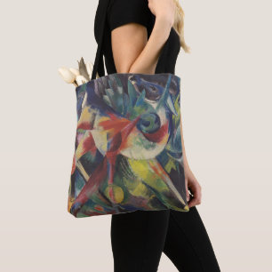 Hirsche in einem Blumengarten von Franz Marc, Vint