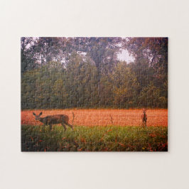 Hirsche in einem Feld Puzzle