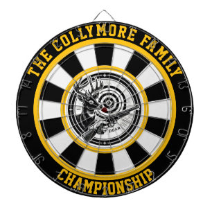 Hirsche in Friedlicher Waldkunst Dartscheibe