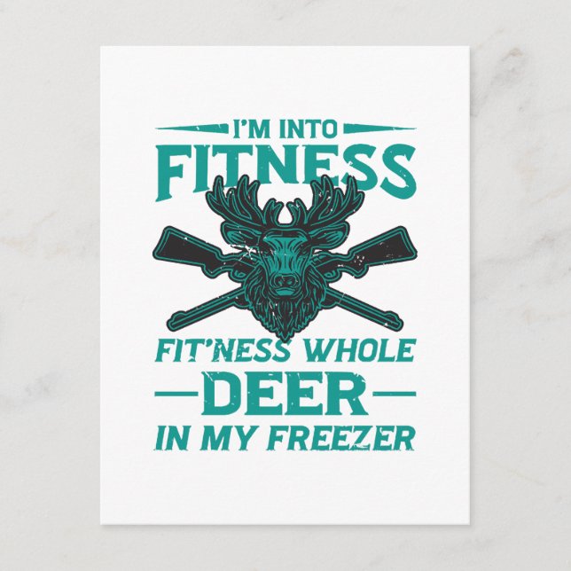 Hirsche in meinem Gefrierschrank - Jagdliebhaber Begleitkarte (Vorderseite)