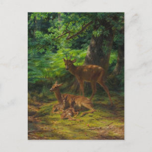 Hirsche in Ruhe von Rosa Bonheur Postkarte